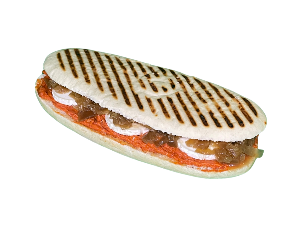 Panini de Sobrasada, Queso de Cabra y Cebolla